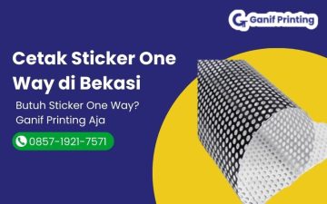 Cetak Sticker One Way di Bekasi