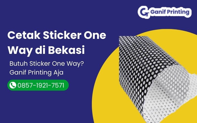 Cetak Sticker One Way di Bekasi
