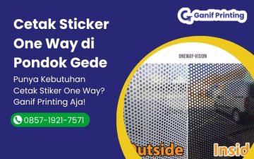 Cetak Sticker One Way di Pondok Gede