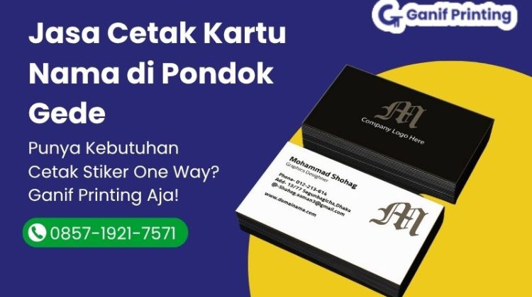 Jasa Cetak Kartu Nama di Pondok Gede