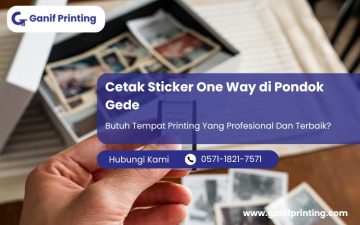 Jasa Cetak Sticker One Way di Pondok Gede