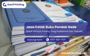 Jasa Cetak Buku Pondok Gede