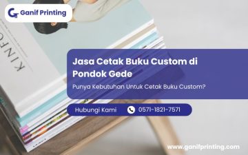 Jasa Cetak Buku Custom di Pondok Gede