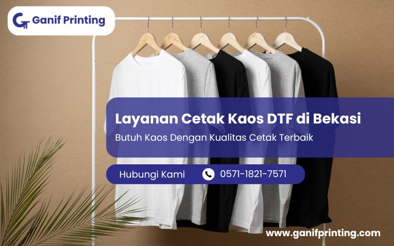Layanan Cetak Kaos DTF di Bekasi