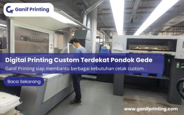 Digital Printing Custom Terdekat Pondok Gede