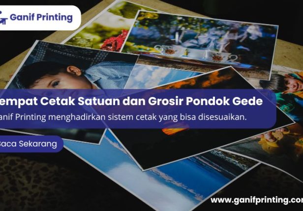 Tempat Cetak Satuan dan Grosir Pondok Gede