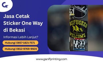 Jasa Cetak Sticker One Way di Bekasi