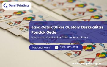 Jasa Cetak Stiker Custom Berkualitas Pondok Gede