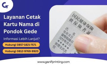 Layanan Cetak Kartu Nama di Pondok Gede