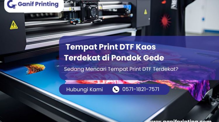 Tempat Print DTF Kaos Terdekat di Pondok Gede