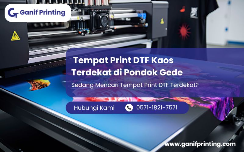 Tempat Print DTF Kaos Terdekat di Pondok Gede