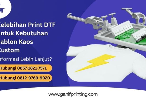Kelebihan Print DTF untuk Kebutuhan Sablon Kaos Custom