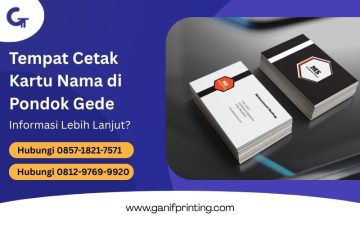 Tempat Cetak Kartu Nama di Pondok Gede
