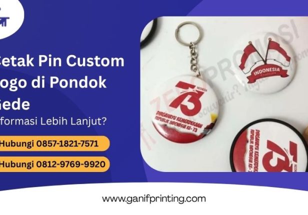 Cetak Pin Custom Logo di Pondok Gede