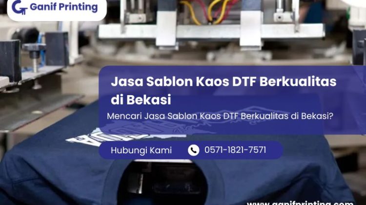 Jasa Sablon Kaos DTF Berkualitas di Bekasi