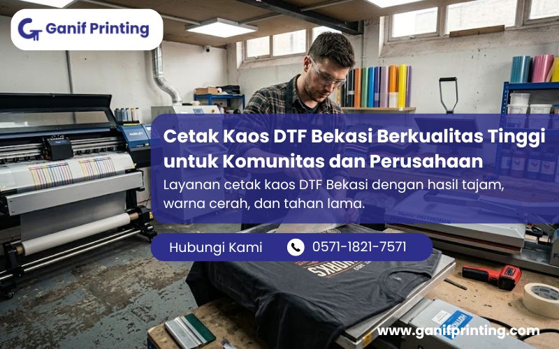 Cetak Kaos DTF Bekasi Berkualitas Tinggi untuk Komunitas dan Perusahaan