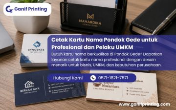 Cetak Kartu Nama Pondok Gede untuk Profesional dan Pelaku UMKM