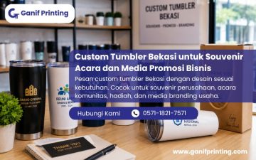 Custom Tumbler Bekasi untuk Souvenir Acara dan Media Promosi Bisnis