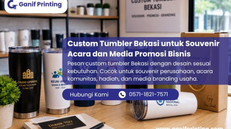Custom Tumbler Bekasi untuk Souvenir Acara dan Media Promosi Bisnis
