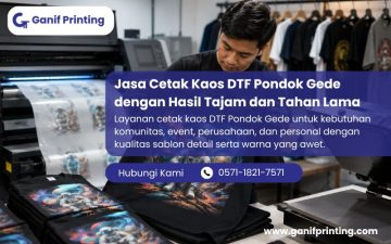 Jasa Cetak Kaos DTF Pondok Gede dengan Hasil Tajam dan Tahan Lama
