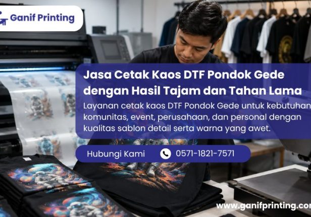 Jasa Cetak Kaos DTF Pondok Gede dengan Hasil Tajam dan Tahan Lama