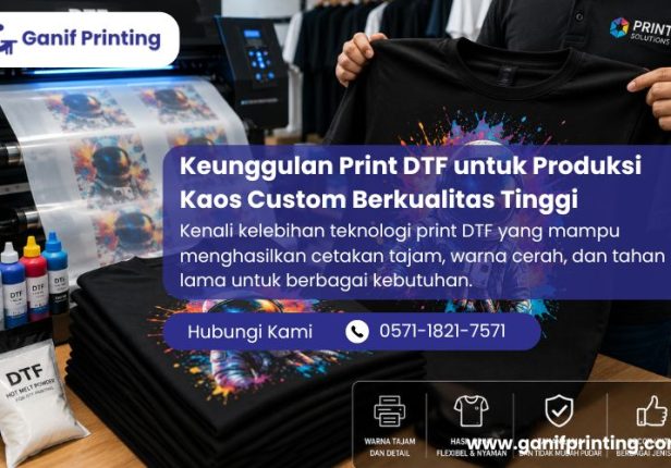 Keunggulan Print DTF untuk Produksi Kaos Custom Berkualitas Tinggi