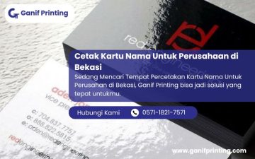 Cetak Kartu Nama Untuk Perusahaan di Bekasi