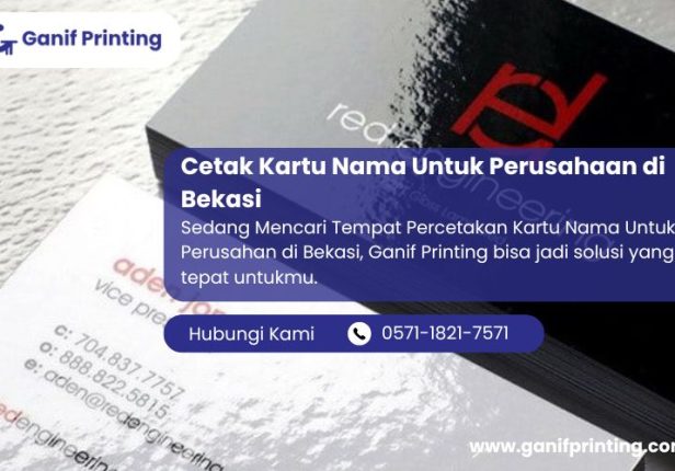 Cetak Kartu Nama Untuk Perusahaan di Bekasi
