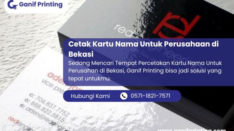 Cetak Kartu Nama Untuk Perusahaan di Bekasi