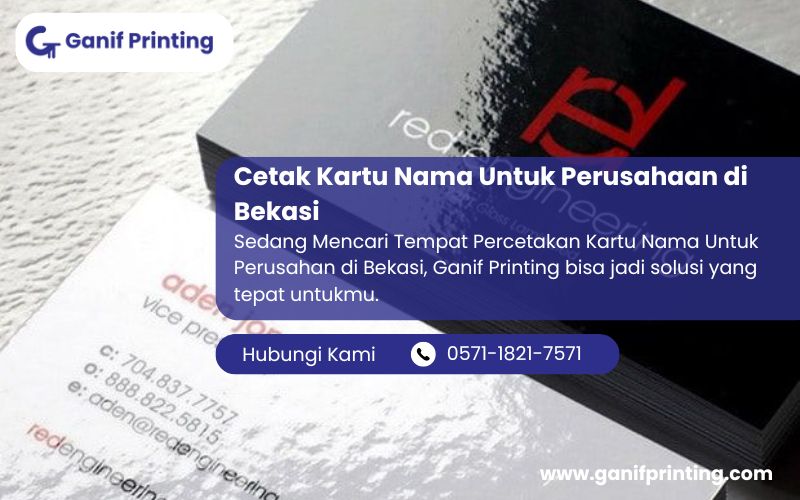 Cetak Kartu Nama Untuk Perusahaan di Bekasi