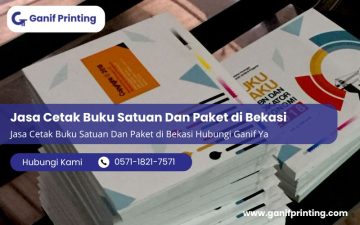 Jasa Cetak Buku Satuan Dan Paket di Bekasi