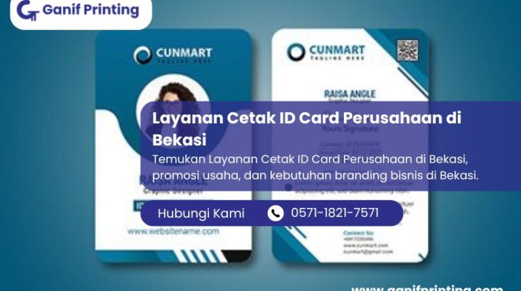 Layanan Cetak ID Card Perusahaan di Bekasi