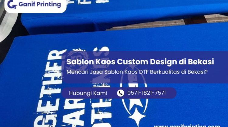 Sablon Kaos Custom Design di Bekasi