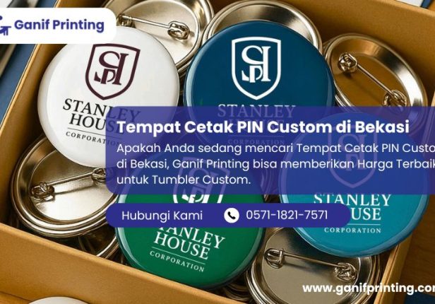 Tempat Cetak PIN Custom di Bekasi