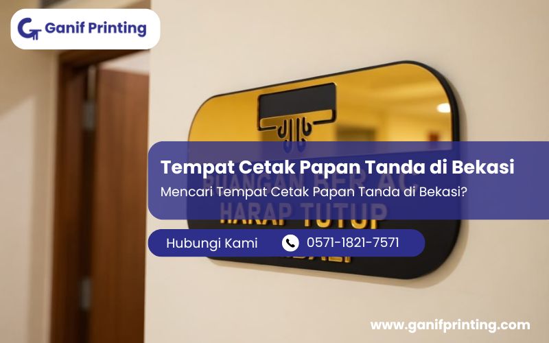 Tempat Cetak Papan Tanda di Bekasi