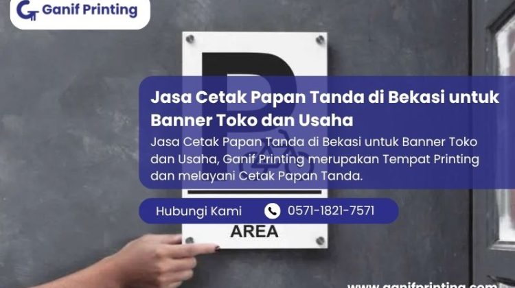 Jasa Cetak Papan Tanda di Bekasi untuk Banner Toko dan Usaha
