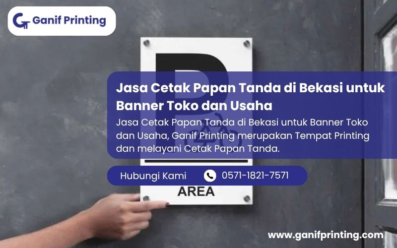 Jasa Cetak Papan Tanda di Bekasi untuk Banner Toko dan Usaha