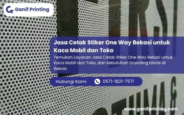 Jasa Cetak Stiker One Way Bekasi untuk Kaca Mobil dan Toko